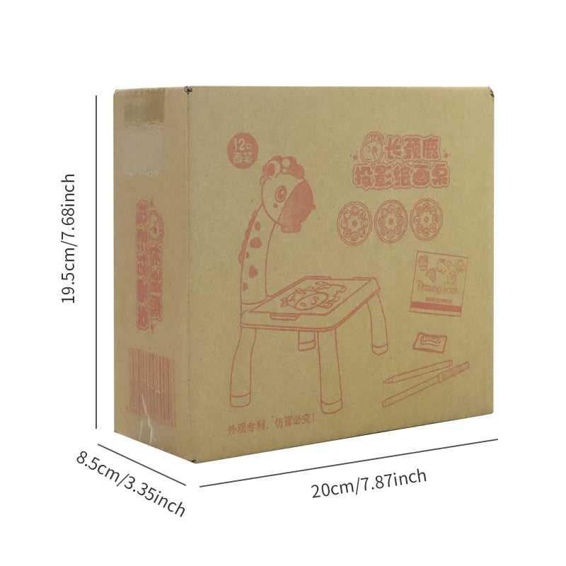 Kids’ Projector Drawing Table – Light & Music | Creative Learning Toy