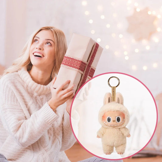 Mini Labubu Keychain-Soft & Fluffy